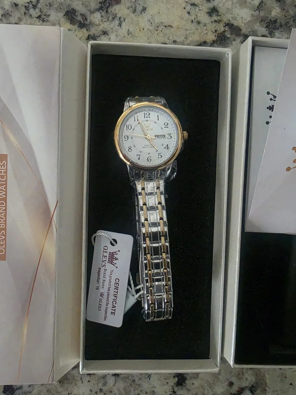 Two-Tone Women's Dress Watch with Day-Date